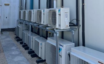 Outside heat pump units